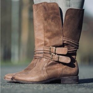Joie New Orleans vintage Tan soft Leather Heeled Boots
